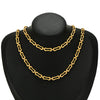 Stainless Steel Bone Pattern Diy Punk Chain Necklace And Bracelet Jewelry Accessories With Electroplating
