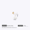 Stainless Steel Bone Shape Pendant Oil Dripping Craft Jewelry Diy Accessories