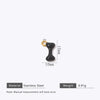 Stainless Steel Bone Shape Pendant Oil Dripping Craft Jewelry Diy Accessories