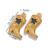 Stainless Steel Boots Pendant Vacuum Plated Necklace Bracelet Diy Accessories