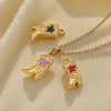 Stainless Steel Boots Pendant Vacuum Plated Necklace Bracelet Diy Accessories