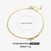 Stainless Steel Bow Clavicle Chain Retro Snake Bone Necklace For Ladies With Electroplating Treatment