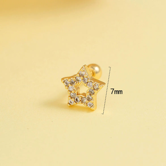 Stainless Steel Bow Earrings For Women Electroplated Geometric Design