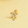 Stainless Steel Bow Earrings For Women Electroplated Geometric Design