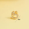 Stainless Steel Bow Earrings For Women Electroplated Geometric Design