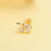 Stainless Steel Bow Earrings For Women Electroplated Geometric Design