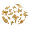 Stainless Steel Bow Leaves Pendant Accessories For Necklace And Bracelet Making Electroplated Waterproof