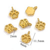 Stainless Steel Bow Leaves Pendant Accessories For Necklace And Bracelet Making Electroplated Waterproof