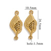 Stainless Steel Bow Leaves Pendant Accessories For Necklace And Bracelet Making Electroplated Waterproof