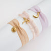 Stainless Steel Bow Patterned Bracelet Electroplated Hand Jewelry For Women Sweet Style