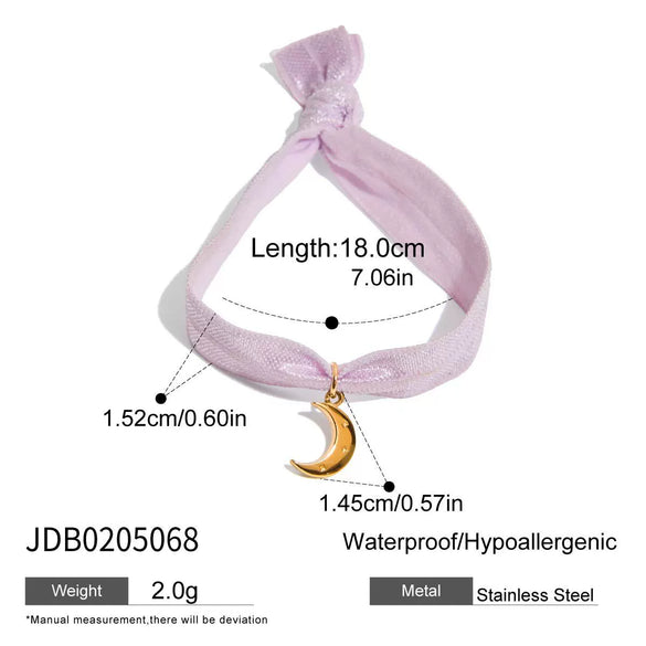 Stainless Steel Bow Patterned Bracelet Electroplated Hand Jewelry For Women Sweet Style