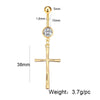 Stainless Steel Bow Zircon Unisex Body Piercing Jewelry Navel Ring