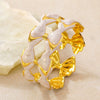 Stainless Steel Bowknot Open Bracelet With Dripping Oil Finish Geometric Light Luxury Bangle Accessory