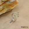 Stainless Steel Bracelet And Ring Electroplated With 18K Gold Geometric Pattern Hand Jewelry For Women