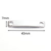 Stainless Steel Bracelet Connector Arc Curved Plate Pendant Jewelry Accessories Electroplated