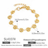 Stainless Steel Bracelet Electroplated 18K Gold Simple Niche Nonfading Jewelry For Women