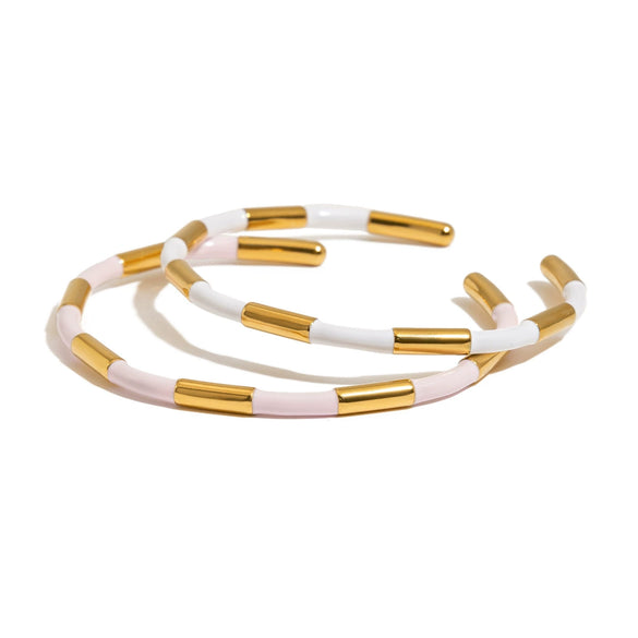 Stainless Steel Bracelet Female Niche Design Electroplated Geometric Light Luxury Jewelry