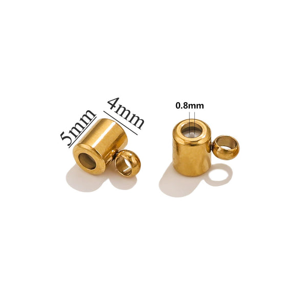 Stainless Steel Bracelet Necklace With Totem Pattern Gold Plated Electroplating Adjustable Positioning Beads