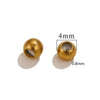 Stainless Steel Bracelet Necklace With Totem Pattern Gold Plated Electroplating Adjustable Positioning Beads