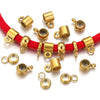 Stainless Steel Bracelet With Holes Hanging Beads Diy Jewelry Accessories Handmade Gold Plated