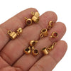 Stainless Steel Bracelet With Holes Hanging Beads Diy Jewelry Accessories Handmade Gold Plated
