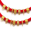 Stainless Steel Bracelet With Holes Hanging Beads Diy Jewelry Accessories Handmade Gold Plated