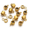 Stainless Steel Bracelet With Holes Hanging Beads Diy Jewelry Accessories Handmade Gold Plated
