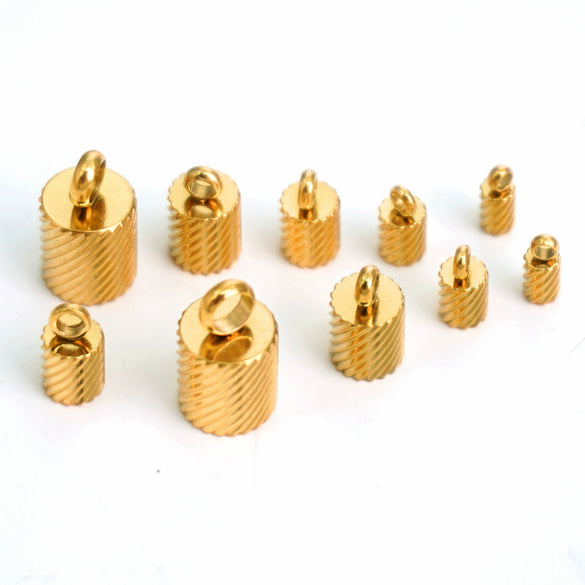 Stainless Steel Bucket Chain Rope Connection Buckle Vacuum Plated Handmade Jewelry Accessories