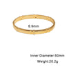 Stainless Steel Buckle Bracelet With Goldplated Finish Waterproof Colorfast Design Modern Minimalist Geometric Style