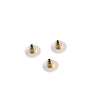 Stainless Steel Bullet Flying Saucer Earrings Earplugs Ear Needle Caps Electroplated Diy Jewelry Accessories