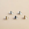 Stainless Steel Bullet Flying Saucer Earrings Earplugs Ear Needle Caps Electroplated Diy Jewelry Accessories