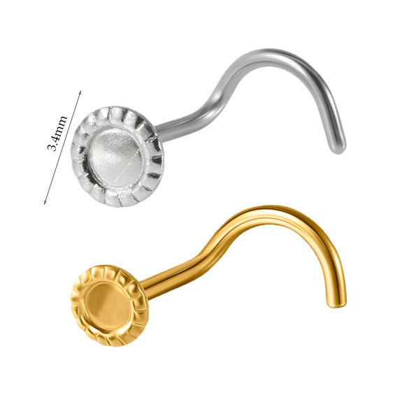 Stainless Steel Butterfly Nose Stud And Ring With Sun Lightning Five Star Shapes Electroplated Piercing Nose Jewelry