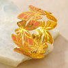 Stainless Steel Butterfly Open Bracelet With Dripping Oil Finish Fashion Temperament Titanium Steel Cuff Bangle