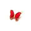 Stainless Steel Butterfly Pendant Jewelry Accessories With Dripping Oil Treatment