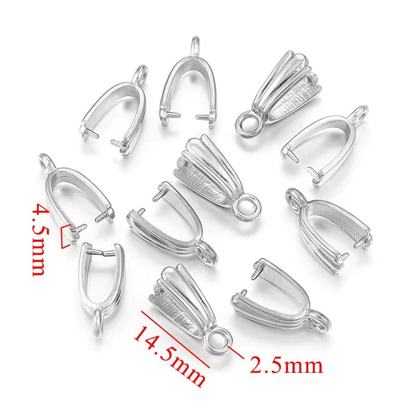 Stainless Steel Button Shape Handmade Diy Pendant Necklace Earrings Accessories With 18K Plated Electroplating Treatment