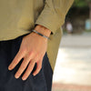 Stainless Steel Byzantine Style Men's Electroplating Handicraft Chain Bracelet
