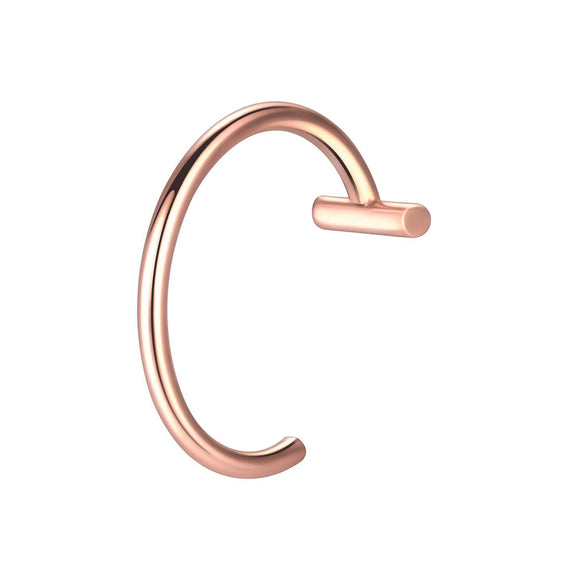 Stainless Steel C Type Lip Ring Hip Hop Puncture Jewelry Electroplated Unisex
