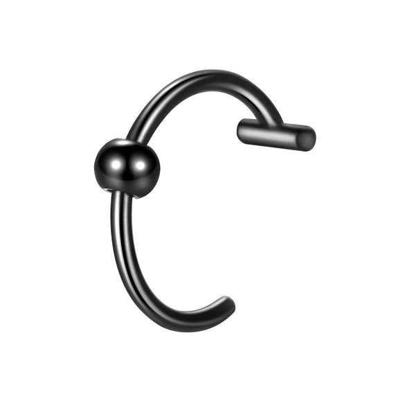 Stainless Steel C Type Lip Ring Hip Hop Puncture Jewelry Electroplated Unisex