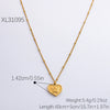 Stainless Steel Cartoon Characters Pendant Clavicle Chain Electroplated Love Necklace For Women