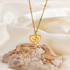 Stainless Steel Cartoon Characters Pendant Clavicle Chain Electroplated Love Necklace For Women