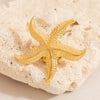 Stainless Steel Cartoon Style Marine Brooch With Electroplating