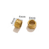 Stainless Steel Cast Bead Jewelry Accessories Electroplated Round Beads With Leather Rope Buckle Do Not Fade