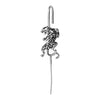 Stainless Steel Cast Serpentine Punk Ear Piercing Earrings With Polishing