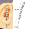 Stainless Steel Cast Serpentine Punk Ear Piercing Earrings With Polishing