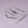 Stainless Steel Cast Serpentine Punk Ear Piercing Earrings With Polishing