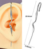 Stainless Steel Cast Serpentine Punk Ear Piercing Earrings With Polishing