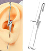 Stainless Steel Cast Serpentine Punk Ear Piercing Earrings With Polishing