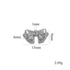 Stainless Steel Casting Bow Jewelry With Hirback Pattern And Electroplating Treatment Suitable For Earrings Hairpin Necklace Making