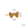 Stainless Steel Casting Bow Jewelry With Hirback Pattern And Electroplating Treatment Suitable For Earrings Hairpin Necklace Making