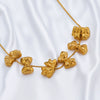 Stainless Steel Casting Bow Jewelry With Hirback Pattern And Electroplating Treatment Suitable For Earrings Hairpin Necklace Making